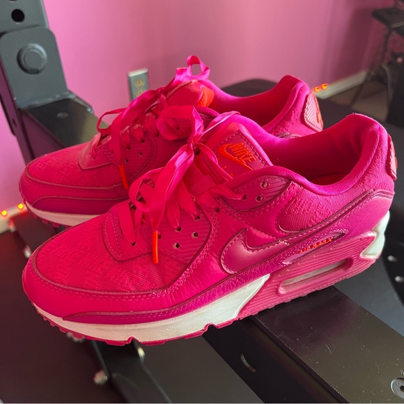 Nike Shoes - Nike AirMax 90 Air Max Hot Pink Shoes 8
